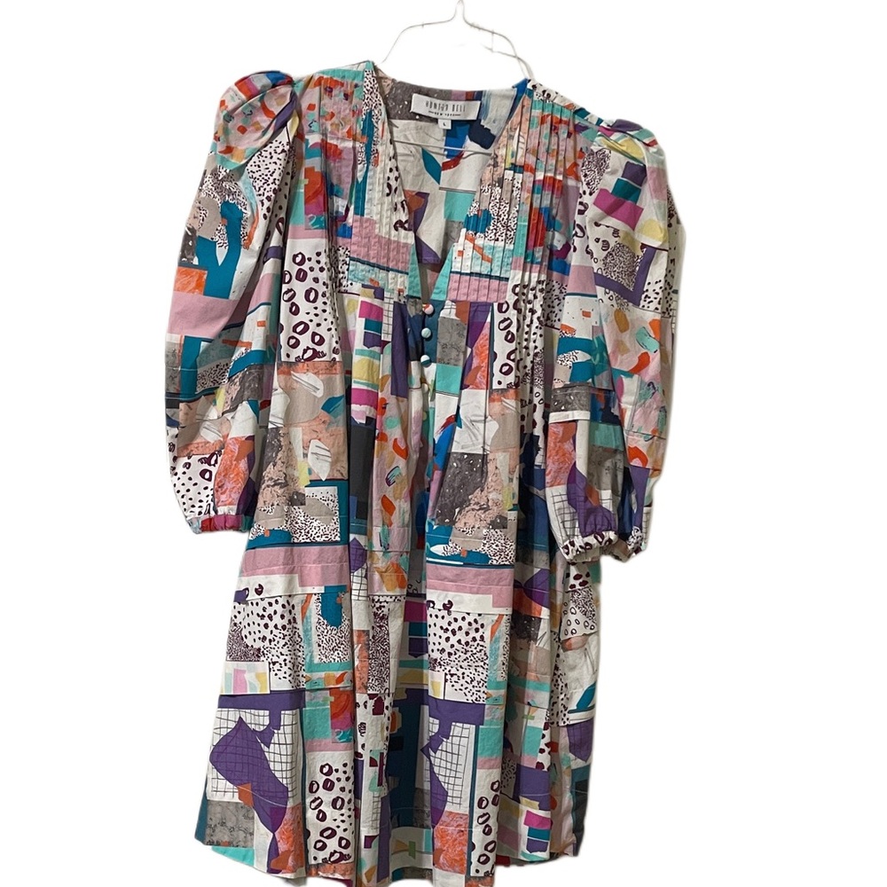 HUNTER BELL Multicolor Patchwork Dress